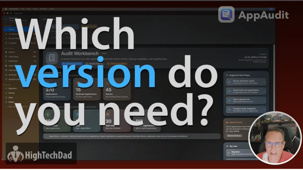 AppAudit - Which version do you need?