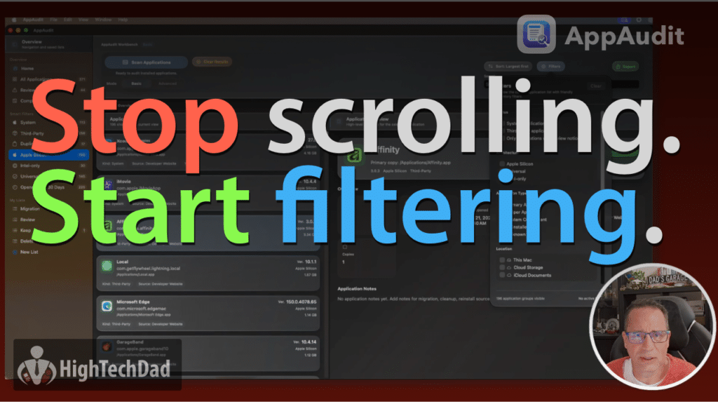 AppAudit - stop scrolling, start filtering