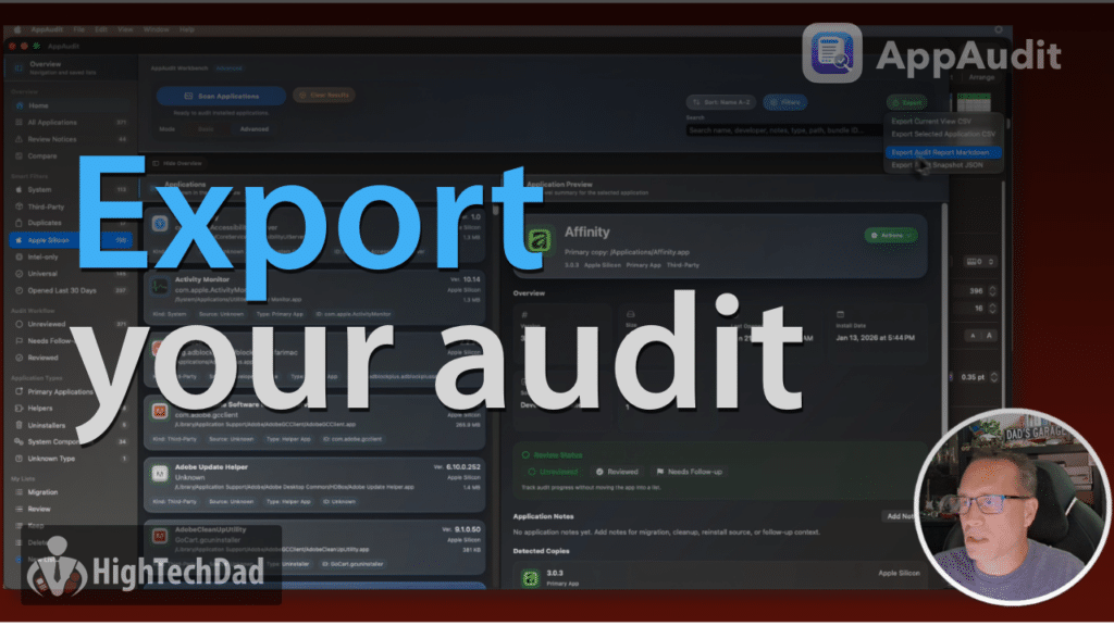 AppAudit - export your audit