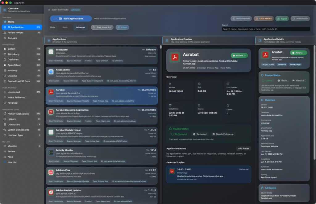 AppAudit Pro - Application Details