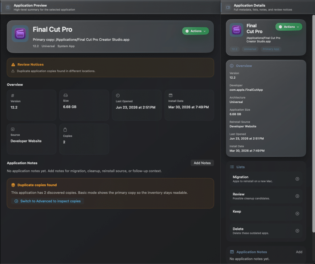 AppAudit Basic - Duplicates