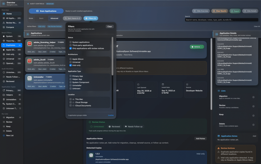 AppAudit - Review Notices